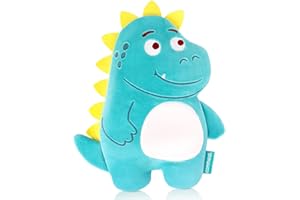 Comfheat Dinosaurier Mikrowelle Heizkissen für Schmerzlinderung, parfümierte Mikrowellenheizkissen Fülltier für Krämpfe, Muskeln, natürliche kleine Hitze Pack feuchte Wärme mit waschbarer Abdeckung