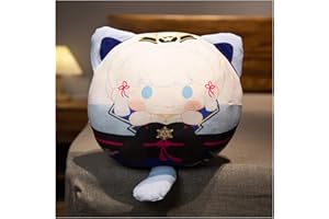 KUKUSHINING Genshin Pluszowe, Kawaii Anime Rysunek Brelok Lalka Miękki Wpływ Urocza Pluszowa Poduszka Dla Fanów Graczy Prezenty(Kaimsto Ayaka,12cm keychain)