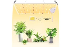 VAYALT Lampe LED Horticole, 500W Lampe Horticole LED Spectre Complet,vec Samsung Diode Usine Élèvent la Lumière Lampe de Croissance pour la Croissance et Floraison Des Plantes en Intérieur Hydroponic