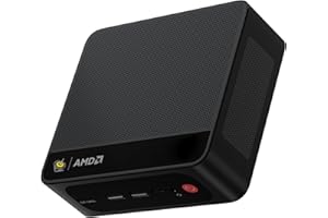 Beelink Mini PC SER5 Mini Ordinateur de Bureau avec AMD Ryzen 5 5500U (6C/12T, jusqu'à 4.0GHz), 32Go (16Go x 2) DDR4, SSD M.2 NVMe 500Go, Bluetooth 5.4/WiFi 6/LAN 2500Mbps/HDMI/DP/Type-C