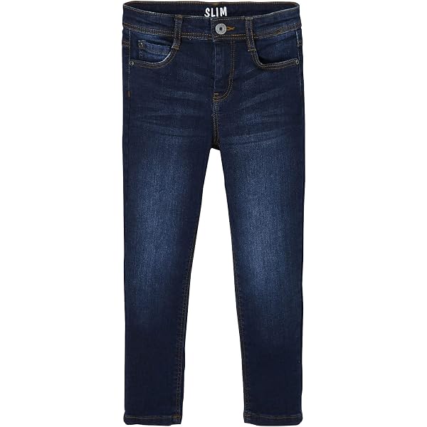 Jean Droit Garçon VERTBAUDET Indestructible Waterless - Denim Brut