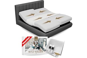 ‎BEDBINDER DELUXE Bedbinder DeLuxe® Matratzenverbinder – Bettbrücke – Alternative zur Liebesbrücke für Matratzen & Ritzenfüller – Stoppt Rutschende Matratzen | Matratzenhalter für Boxspring & Verstellbare Betten