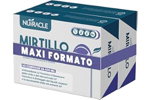 T-REX INTEGRATORI Nutracle Mirtillo nero 60 compresse da 600mg | Integratore Microcircolo Gambe, Capillari, Vene Occhi e Vista | Drenante per Circolazione Titolato in Antocianine e Rutina (60 unità (Confezione da 2))