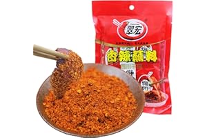 BAILINHOU Cuihong Chinesisches Chili-Dip-Pulver 400g Mélange d'assaisonnement en poudre de piment de Sichuan chinois, casserole chaude et barbecue