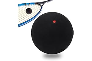 Homirty Squash Bälle Sport Squash Ball, Gummi Squashschläger Bälle, Einzelne Gelbe Punkte, High Bounce Squashe Ball für Anfänger, Wettbewerb und Training