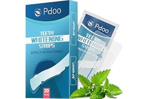 PDOO Professional Teeth Whitening Strips 20 Count - Enamel Safe, Fast Results in 7 Days, Dentist-Recommended Whitening Kit for Sensitive Teeth, at-Home Teeth Stain Removal for Coffee & Wine Lovers - 4
