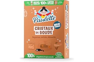 Paulette - Cristaux de Soude - Nettoyant Dégraissant Naturel et Ecocert - 1 kg