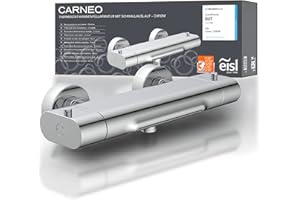 EISL Carneo 1330090 Mitigeur de baignoire, thermostat de douche pour la baignoire, mitigeur de baignoire avec blocage de sécurité, chromé