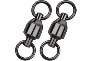 JSHANMEI Ball Bearing Swivel With Solid Ring High Strength Swivels Fishing Accessories Connectors