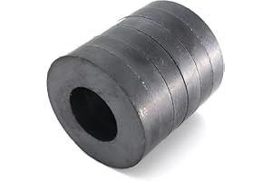 Burnur Grade 8 Keramik-Ringmagnete, Ø 45 mm x 22mm x 8 mm (Packung mit 6 Stück)