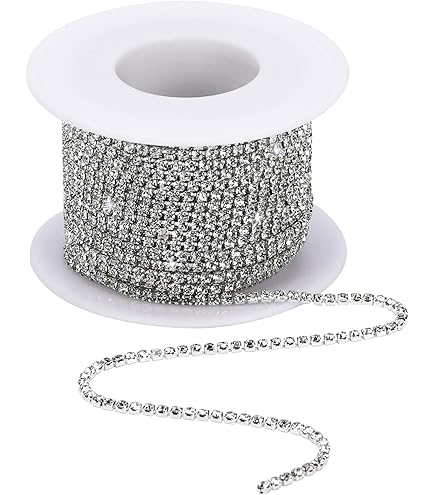 Strass Con Catena Artiglio 10m - Cristalli Trasparenti Per Fai Da Te, Decorazioni E Gioielli - Foto 2