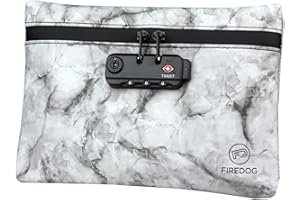 FIREDOG Sacs Anti-odeurs avec Serrure à Combinaison, 25 x 17 cm - pour Rangement de Rangement de Voyage