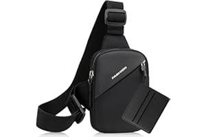 BMHNQ Borsa Monospalla Uomo Borsello Tracolla Crossbody Bag Spalla a Tracolla Zaino Monospalla Uomo Borsellino Cross Body Bag Impermeabile Borsa a Spalla Borse Petto Crossbody per Viaggi Escursionismo