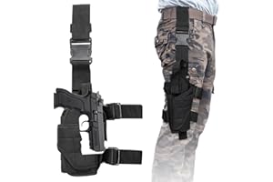 Healife Holster - Taktisches Pistolenholster 1er-Pack - Gürtelholster - Waffenholster - Taktisches Pistolenholster für Rechts- und Linkshänder - Concealed Carry mit Metallclip（Schwarz）