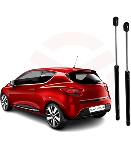 2 Amortiguadores De Gas Para Capó Renault Clio Mk4 (2012-2020) - Reemplazo Para 654703934R, 654701210R - Fuerza 570N