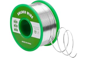 Gruiqrd Lötzinn 1mm, Lötdraht Elektronik mit Flussmittel Sn99,3 Cu0,7, Lötzinn Draht mit Kolophoniumkern zum Elektrolöten und Heimwerken (100g)