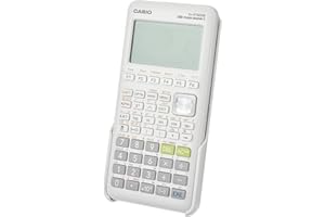 Casio fx-9750GIII White Graphing Calculator (fx-9750GIII-WE), 4 AA batteries required. (included)