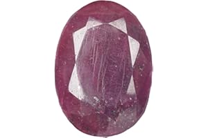 REAL-GEMS Natural Red Ruby Stone, Certified Natural Ruby Loose Stone 45.00 Ct Oval Shape Ruby Loose Gemstone