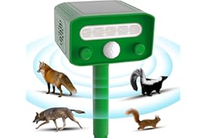 MAGESH Cat Repellent for Gardens uk 2025 Upgraded Strengthen with Fox Repellent for Gardens uk Cat Deterrent Dog Repellent Outdoor