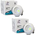 D’Mak 1 Watt Round LED Button/COB Green Focus Light for POP/Recessed Lighting (Set of 2)