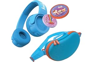 KEKZ (EDEL) Kekz Starterset Premium Blau: Kekzhörer inklusive Cookie Crew Hörspiel & Wunderkekz & KEKZ Bohne Reise-Etui Blau, (Kopfhörer für Kinder, Reisekopfhörer für unterwegs & zuhause)