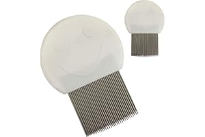 ONE HEAL Peigne Anti Poux et Lentes Blanc – Enfant, Adulte et Toute la Famille - Efficace Traitement 100% Naturel - Élimine Sans Abimer les Cheveux - Utilisable Pour Animaux Chien Chat Anti Puce et Anti Tique