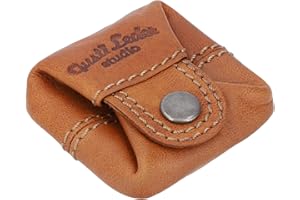 Gusti Leder Kleingeldbörse Linus - Mini Portemonnaie Damen & Herren aus Leder im Vintage-Stil – Kompakter Münzbeutel für unterwegs