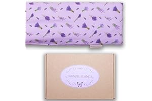 LAMARE Saco Semillas Microondas de Trigo y Lavanda 48 x 15 cm Funda Lavable 100% Algodón - Cojín Térmico Para Cervicales y Terapia Frío y Calor. Saco de Semillas Para Microondas. Lavanda Estampado.