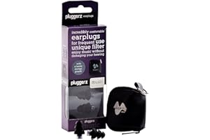 Pluggerz Tapones para los oídos con filtro único Uni-Fit Music para escuchar música saludable, 1 paquete (1 x 2 unidades)