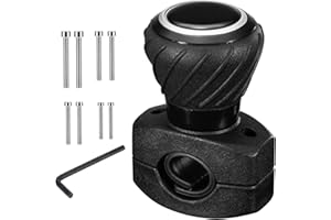 Spurtar - Pomo para Volante, Perilla de Suicidio, Mango Giratorio para Coches, Camiones, montacargas, cortacésped, Tractor, Barco, Carrito de Golf, Regalo para Amigos, Amantes, papá, mamá