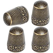 FIVEIZERO Fingerhut-Set – 7-teiliges Metall-Fingerhut-Set Für Handnähen, Sticken & Quilten, In Verschiedenen Größen & Farben