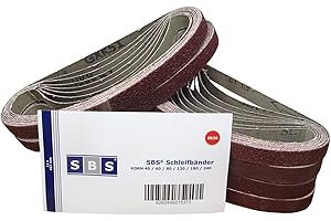 SBS Taśmy szlifierskie | 13 x 451 mm | 48 sztuk | Mix 8 szt. na każdy ziarnistość 40/60/80/120/240 do pilnika elektrycznego