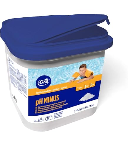 EDG By Aqualux PH Minus Pulver – 5 Kg – Senkt Den PH-Wert Im Pool & Spa, Inkl. 10 Teststreifen