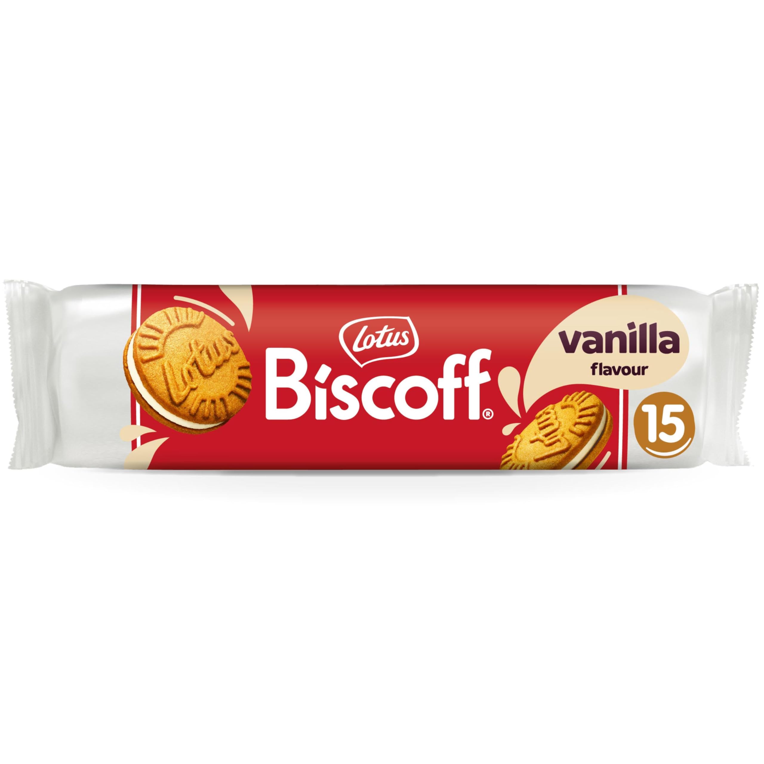 Lotus Biscoff Vanilya Aromalı Dolgulu Karamelize Sandviç Bisküvi 150 Gram