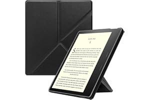 FINTIE Origami Case for All-new Kindle Oasis (10th Generation, 2019 Release & 9th Generation, 2017 Release) - Slim Fit Stand Cover Support [Hands Free] Reading with Auto Wake/Sleep, Black