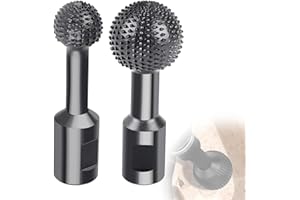 EFUTURETIME Frez kulisty do drewna, Ø25 + 40, dłuto kulkowe z stali węglowej Sl M14, do szlifierki kątowej, 115/125, idealny do grawerowania i szlifowania drewna