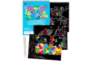 PURPLE LADYBUG Rainbow Scratch Art for Kids - Creative Craft Kits for Kids Ages 6 7 8 9 10+, Unique Art Set for Kids 6-12 Years Old, and Cool Kids Drawing Set - Fun Crafts for 8 Year Old Girls & Boys