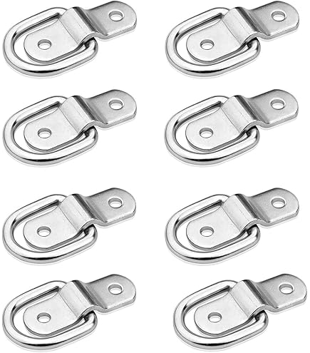 Set Anelli Di Ancoraggio A D - 8 Pezzi Per Parete/Soffitto, Supporto 400 Kg - Foto 8