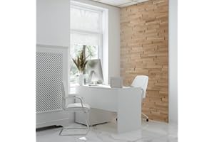 WOODEN WALL DESIGN Revêtement mural en bois - Aspect 3D - Chêne naturel - Panneaux muraux - Modèle EGO (1 m²)