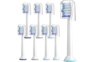 Ersättnings Tandborsthuvud kompatibel med Philips Sonicare | 8 Stycken Ersättningshuvud för Philips Sonicare elektrisk tandbo