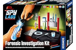 Kosmos 617240 Spy Labs Incorporated Forensic Investigation Kit, Detective Laboratory, Analyse Evidence and Solve Cases, Detective Toys for Children, multilingüe Instructions in DE, EN, F, IT, ES, NL