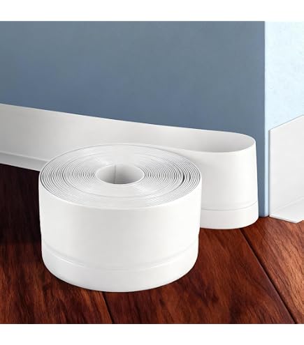 VCANIVR - Plinthe Souple Autocollante PVC - 6 M (rouleau) - 50x20 Mm - Pour Cuisine, Salle De Bain - Finition Mur/sol
