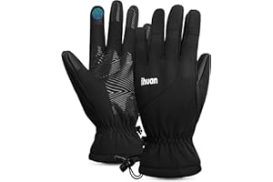 ‎IHUAN ihuan Winter Ski Handschuhe für Herren Damen, Fahrradhandschuhe Thermo, wasserdichte, warme Handschuhe für Schnee Touchscreen-Finger für Outdoor-Sport, Fahren, Wandern, Motorradfahren & Radfahren