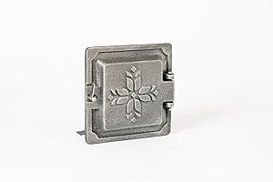 SEZAM Polish Foundry Cast Iron Chimney Cleaning Exterior Door, Old Silver, 14.60 x 4.50 x 14.60 cm
