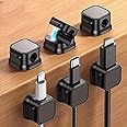 INOVERA (LABEL) 10 Pieces Cable Strap Management Clips Wire Organizer Black
