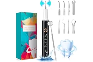 ‎HASSOKON Zahnreinigung Set,Zahnreinigungsset Zahnbürste für Pflege von Zahn zu Hause, Elektrische Zahnreiniger für Es Gibt 4 Modi und 3 Reinigungsköpfe