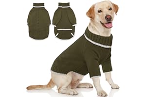 Hjyokuso Maglioncino Cane, Maglione Per Cane di Taglia Piccola, Media e Grande, Cane Gatto Morbido Pullover di Maglieria Vestiti, Vestiti Per Cani, Cane Maglione Maglione Di Natale, Cappotto Cane