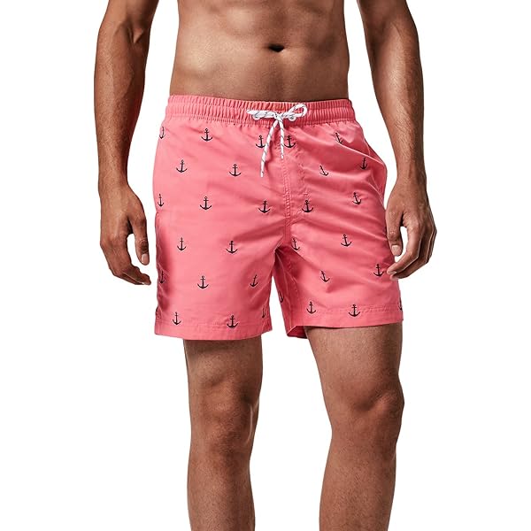 Trendhim Badehose Herren Lang - Geblümt, Schnelltrocknend Mit Innenfutter