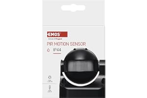 Les emos rörelsedetektor PIR-sensor IP44, 1 st, svart, g1125