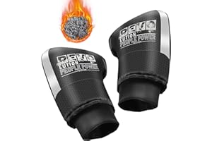 BUNIQ Guantes Para Manillar De Motocicleta, Guantes De Moto Impermeables A Prueba De Viento, Guantes De Ciclismo Térmicos Gruesos De Invierno Con Tira Reflectante Para Motocicletas, Scooters Y Bicicletas